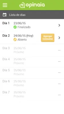 [DEMO] Opinaia Diario de Consumo android App screenshot 5